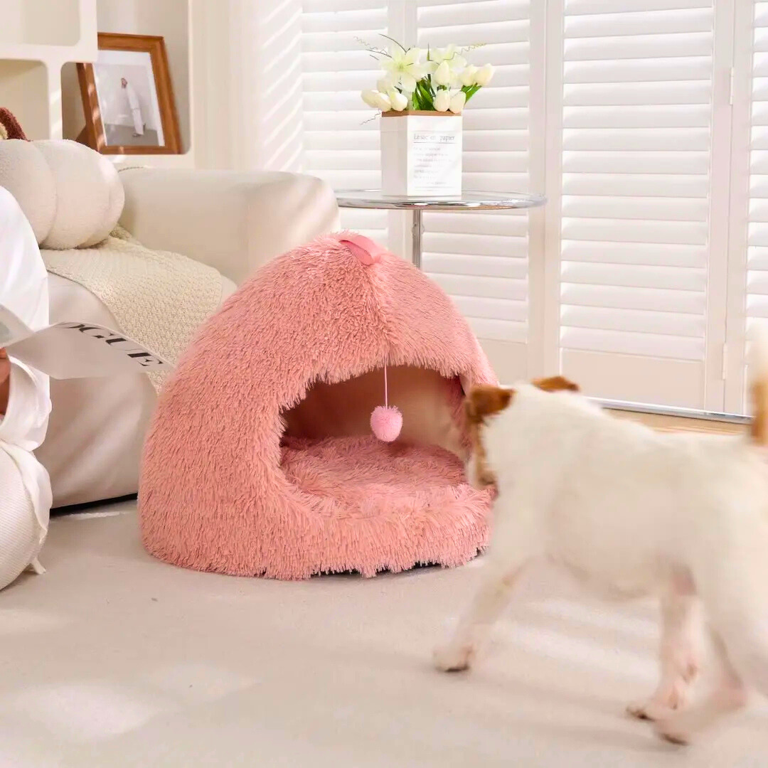 Niche Cocon Douillet en forme de poire rose