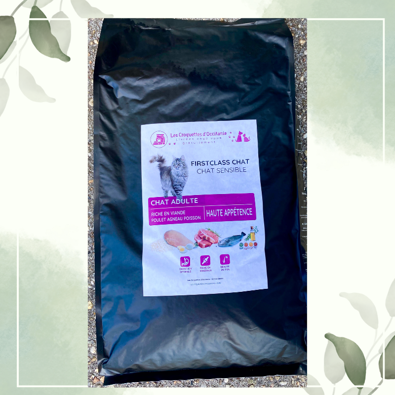 Sac de croquettes premium pour chat sensible 10kg